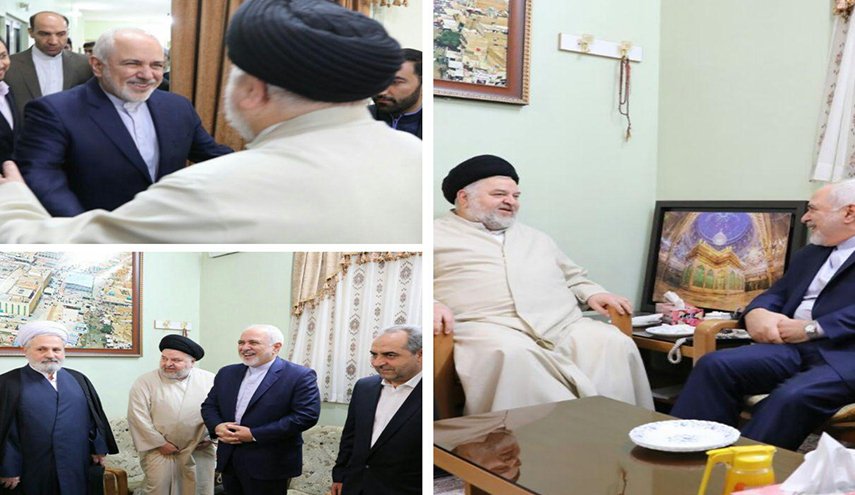 ظريف يلتقي ممثل آية الله العظمى "السيد السيستاني"