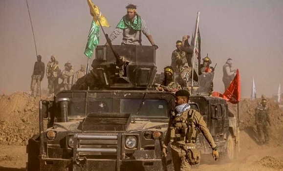 الحشد الشعبي ينفذ عملية أمنية في بادية "النجف الاشرف الى الحدود السعودية"