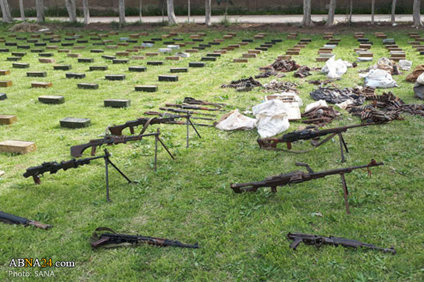Syrian forces find weapons, ammo left behind by terrorists in several areas (+Photos)