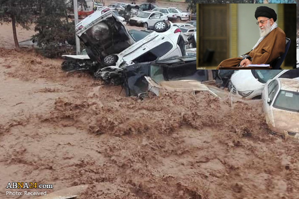 Imam Khamenei urges utmost efforts to help flood-hit people in Shiraz