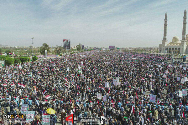 Yemenis hold mass rallies to condemn Saudi crimes as war enters fifth year (+Photos)
