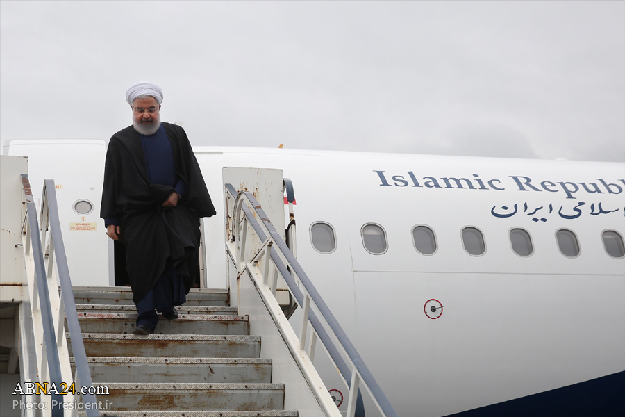 Pres. Rouhani arrives in Golestan Province