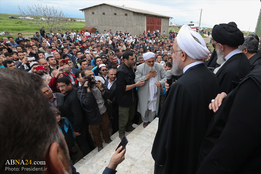 Pres. Rouhani: Gov’t alongside people in flood-hit areas as their servant, representative