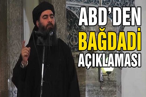 ABD'den Bağdadi Açıklaması