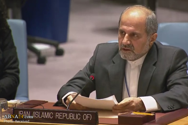Iran's UN envoy: Zionist occupiers, terrorists have coalition