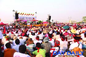 ကန္႔ကြက္မႈ၊ ေႏွာင့္ယွက္မႈမ်ားႀကံဳခဲ့သည့္ ေနျပည္ေတာ္ ေျခဥျပင္ဆင္ေရးေထာက္ခံပြဲ က်င္းပၿပီးစီး