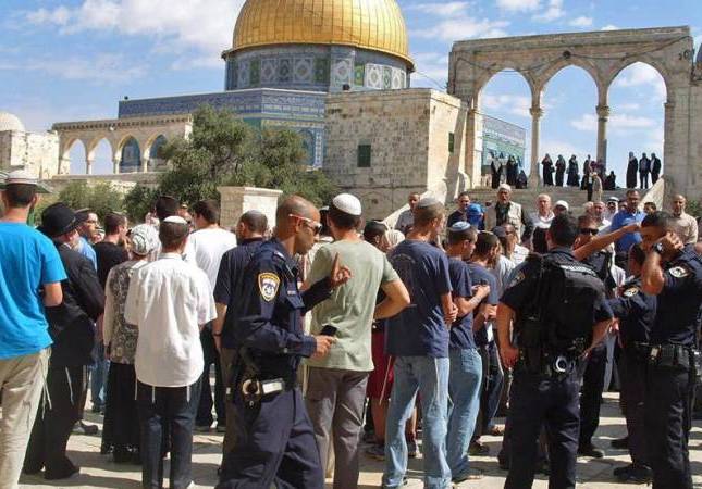 80 مستوطنا وشرطيا صهيونيا يستبيحون "الأقصى المبارك"
