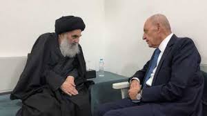 El Ayatolá Sistani recibió al presidente de la Cámara de Representantes del Líbano en Nayaf 
