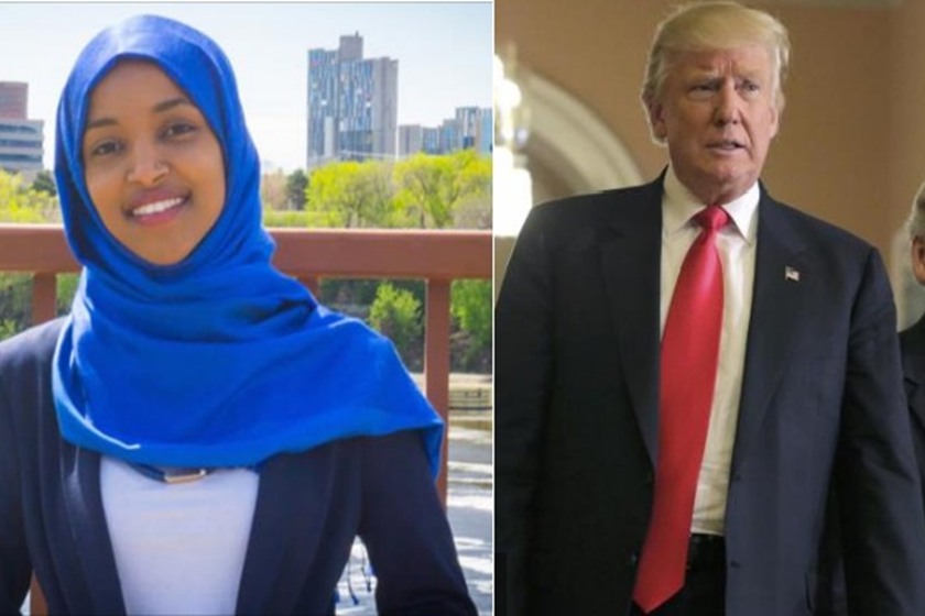 ترامب يحرض اللوبي الصهيوني على النائبة المسلمة "إلهان عمر"