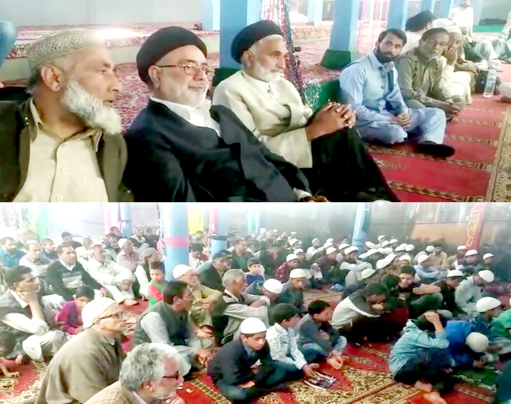  یوم ولادت حضرت امام حسینؑ کی مناسبت سے سرینگر حسن آباد میں پروقار تقریب