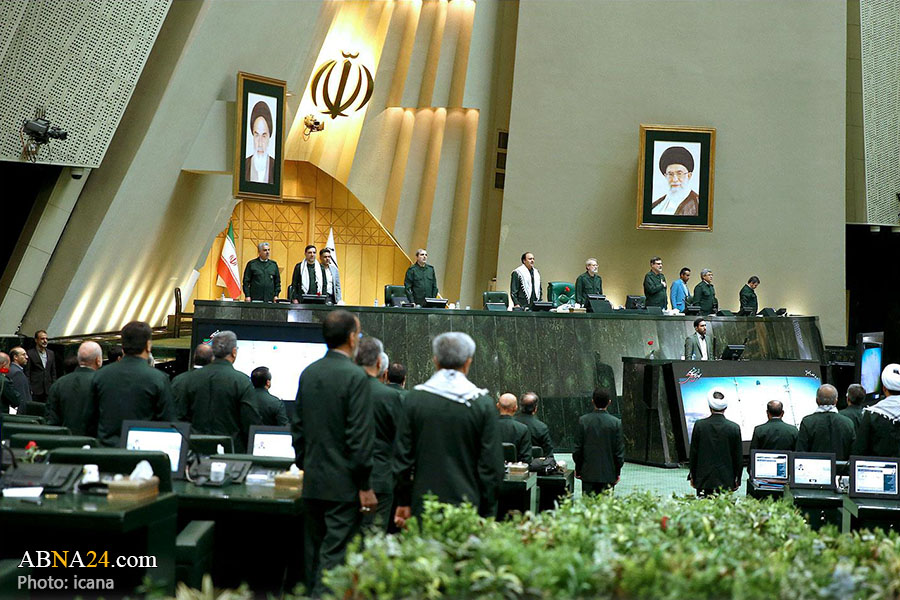 Photos: Iranian lawmakers wear uniform to support IRGC