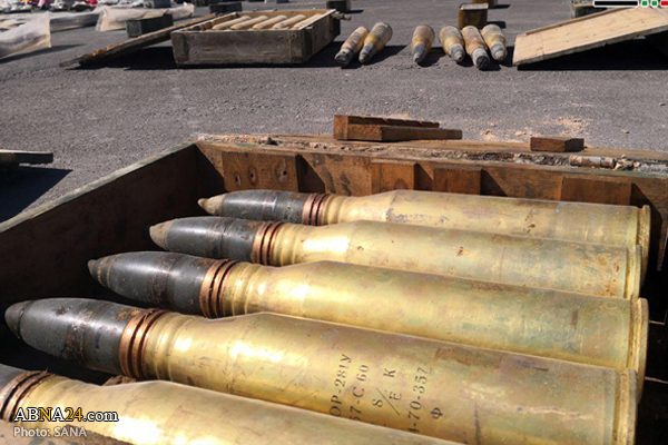 Syrian forces find weapons, ammo left behind by terrorists in Damascus (+Photos)