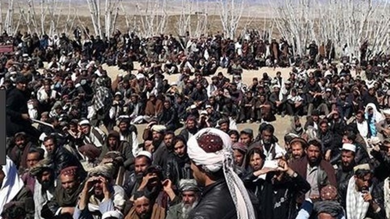افغان عوام کا امریکی فوج کے خلاف احتجاجی مظاہرہ