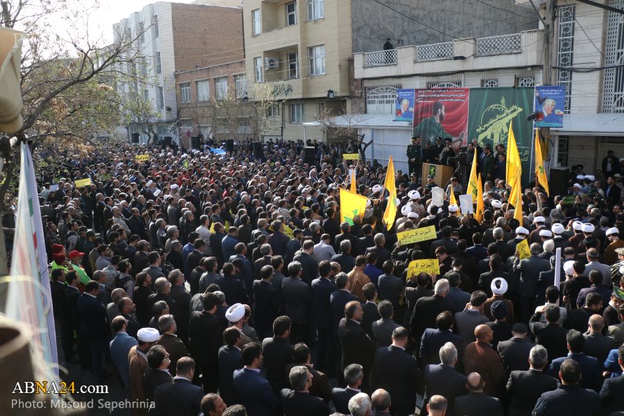 تقرير مصور/ جماهير غفيرة تتضامن مع الحرس الثوري في مدينة تبريز
