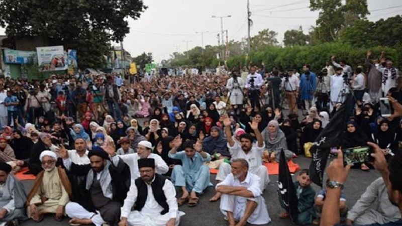 کوئٹہ میں دھشتگردانہ واقعہ کے خلاف احتجاجی مظاہرہ