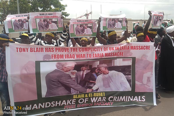 Photos: Nigerian Shiites gather in front of British High Commission