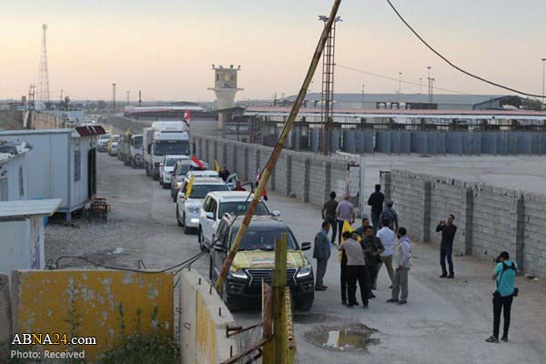 Relief convoy of Iraqi al-Nujaba arrives in Iran