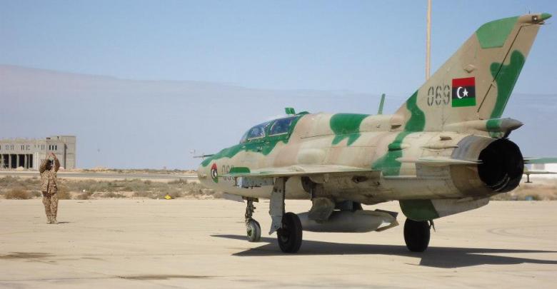 إسقاط طائرة للجيش الوطني الليبي جنوبي طرابلس
