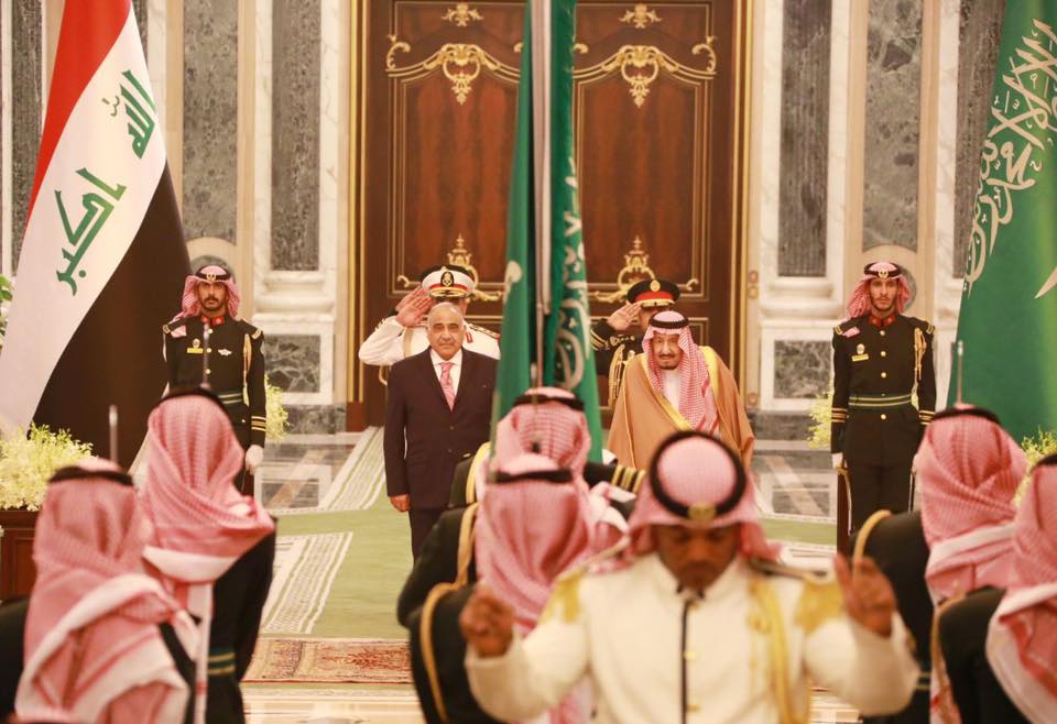عبد المهدي للملك سلمان: العراق يرغب بتطوير العلاقات مع السعودية