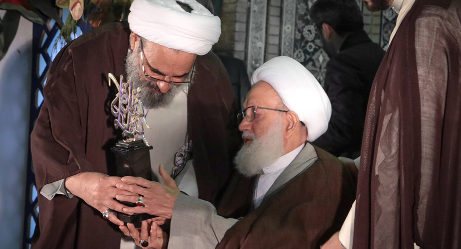 آية الله قاسم يلقي كلمة في مسجد جمكران بمناسبة ولادة الامام المهدي (عج)