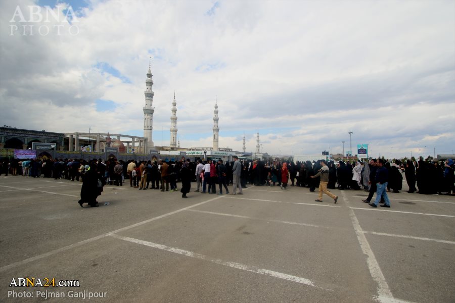 تقرير مصور/ الناس يقصدون مسجد جمكران في مناسبة ولادة الامام الحجة (عج)