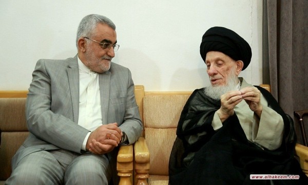 المرجع الحكيم يطمئن على أوضاع الشعب الإيراني بعد السيول التي اجتاحت بعض المحافظات