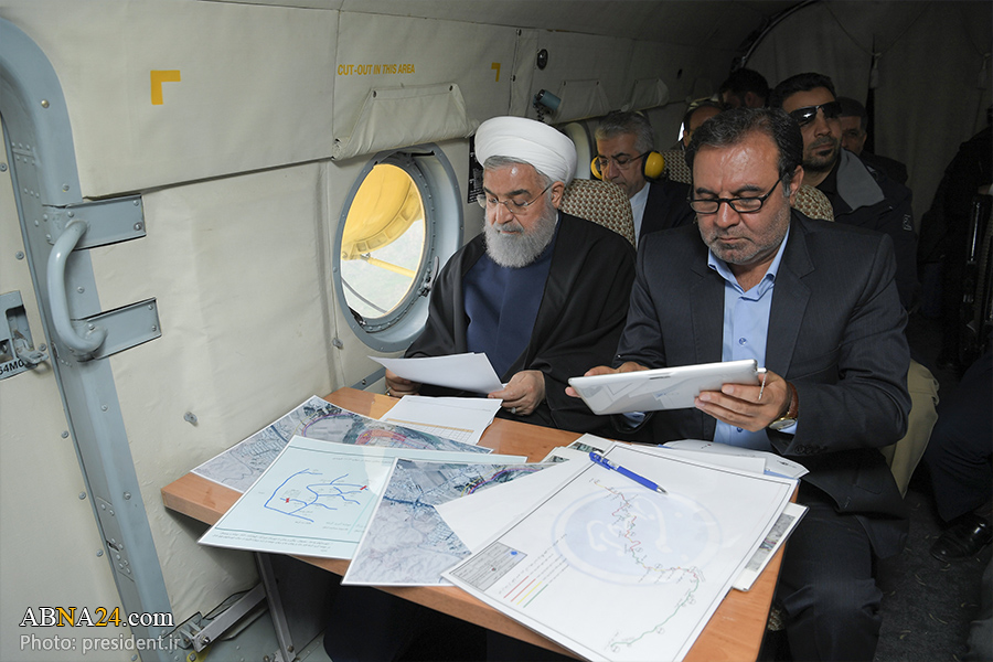 Berita Bergambar: Presiden Rouhani Lawat Kem Penempatan Mangsa Banjir Sementara Di Wilayah Khuzestan