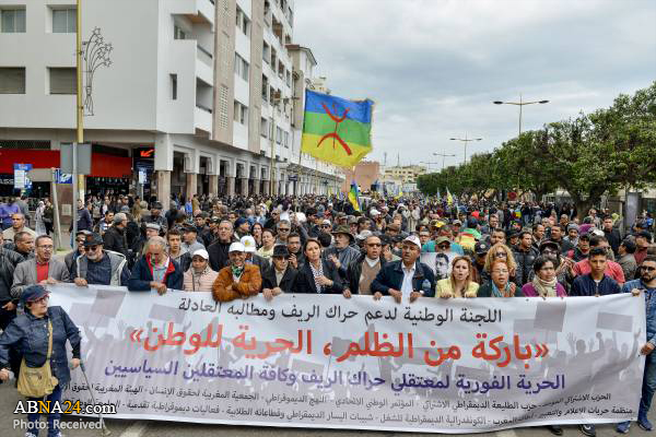 تقرير مصور/ مظاهرات في المغرب تطالب اطلاق سراح سجناء سياسيين