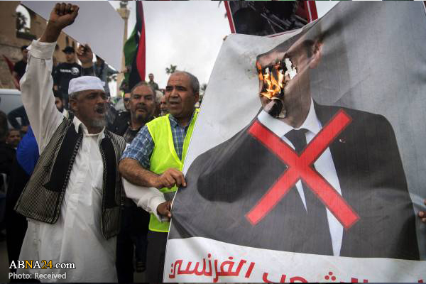 تقرير مصور/ تظاهرات ضد خليفة حفتر وفرنسا في العاصمة الليبية