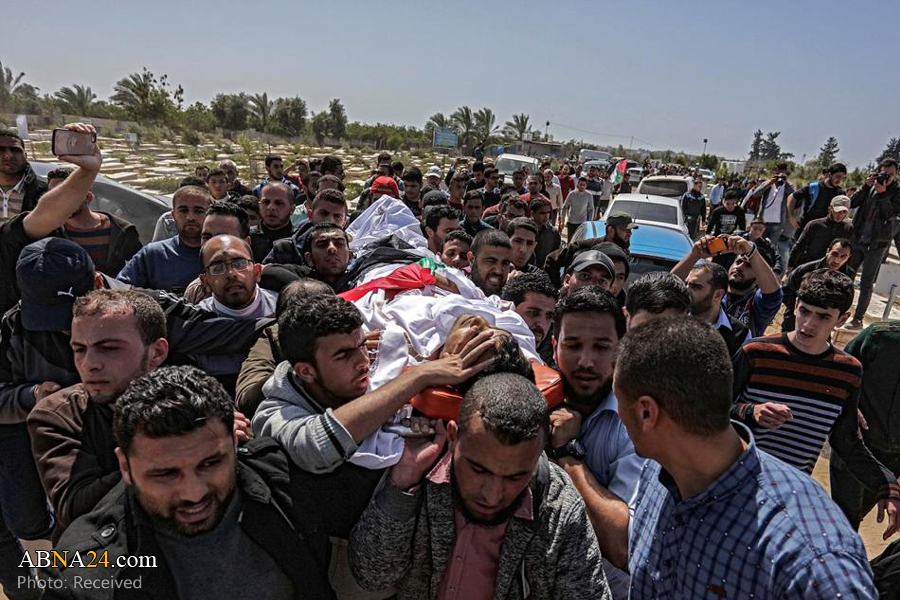 Five Palestinians killed by Israeli gunfire in Gaza laid to rest