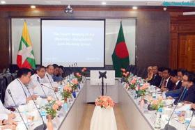 ေနရပ္စြန္႔ခြာသူမ်ား စနစ္တက်စိစစ္လက္ခံေရး၊ အၾကမ္းဖက္မႈ၊ အစြန္းေရာက္မႈမ်ား ပူးေပါင္းတုိက္ဖ်က္ရန္ ျမန္မာ - ဘဂၤလားေဒ့ရွ္ ေဆြးေႏြး ျပ
