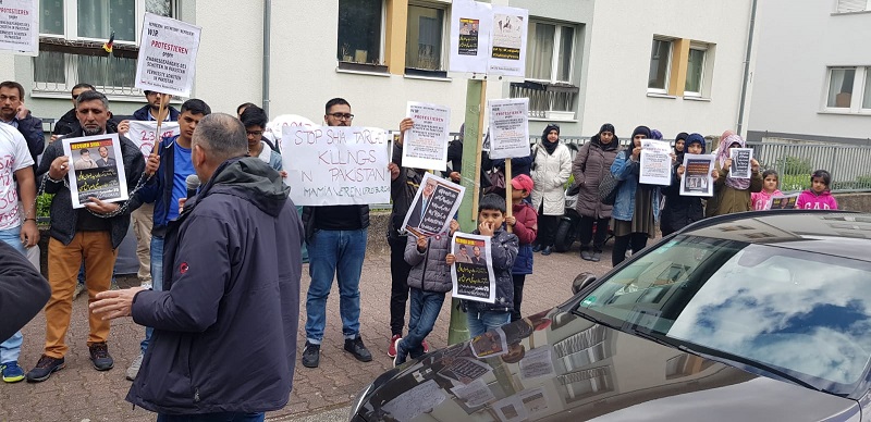 پاکستان میں شیعہ مسلمانوں کی جبری گمشدگیوں کے خلاف فرینکفرٹ میں احتجاجی مظاہرہ+ تصاویر