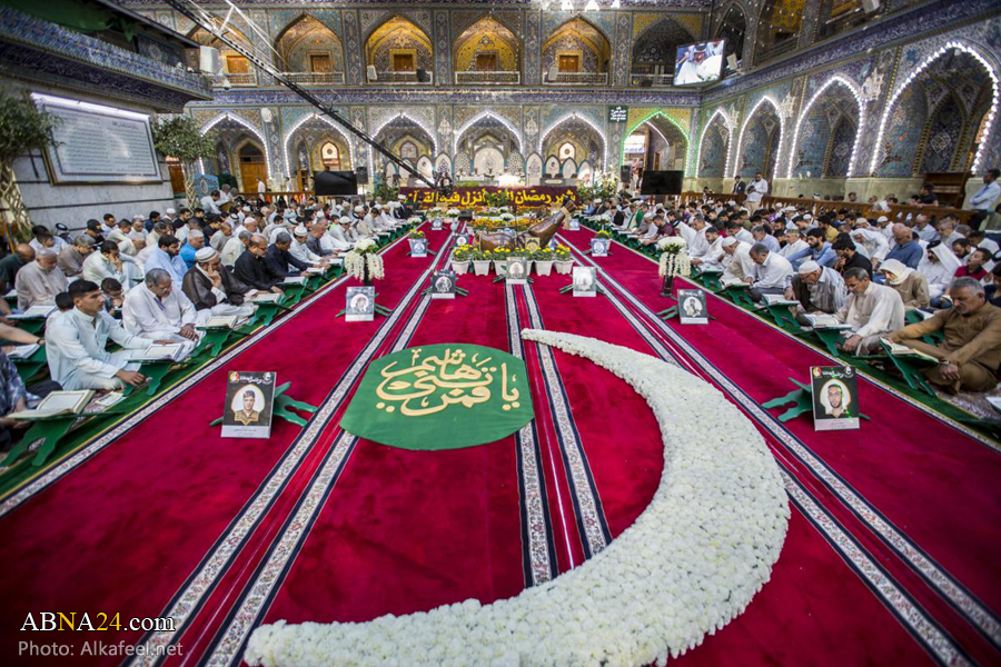 تقرير مصور / الختمة القرآنية الرمضانية المرتلة عند مرقد حضرة أبي الفضل العباس (ع)
