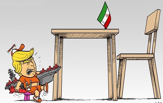 کاریکاتیر / طريقة ترامب الصبيانية في المفاوضات !