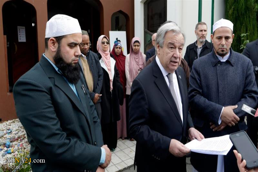 UN chief visits NZ mosques, says hate speech must be extinguished