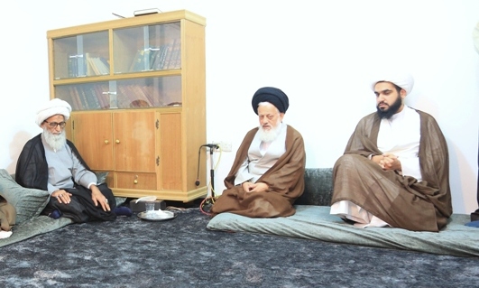 آية الله النجفي يستقبل ممثل قائدة الثورة الإسلامية