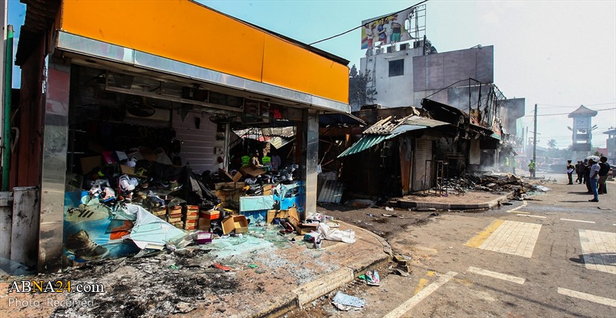 Photos: Sri Lankan Buddhists attack Muslim-owned stores