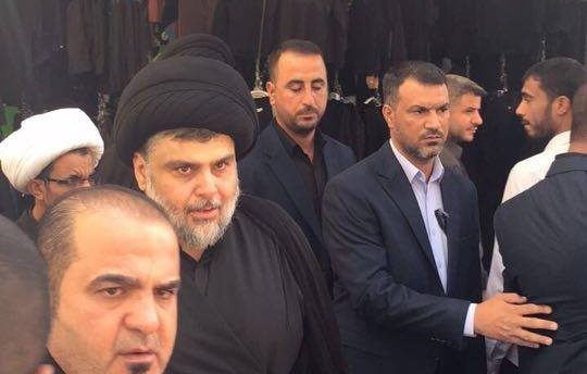 الصدر يلتقي المرجع السيستاني في منزله بالنجف الاشرف