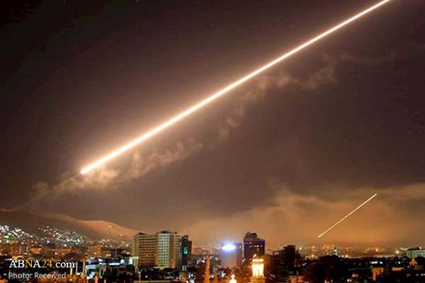 Syrian Air defense systems intercept enemy missiles 