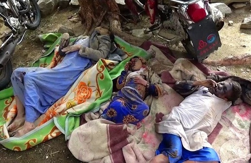 15 شهيدا وجريحا في جريمة مروعة لطيران العدوان في حجة