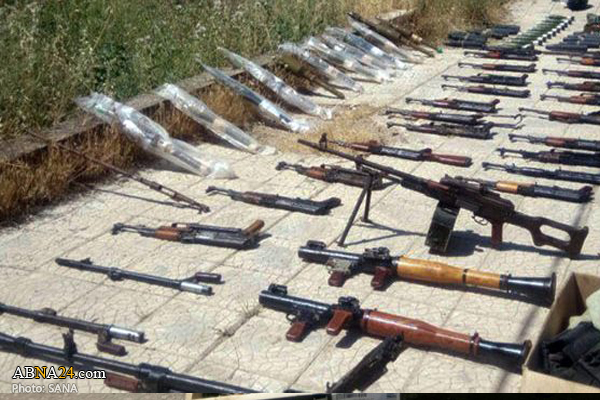 Weapons, ammo left behind by terrorists found in Syria's Daraa (+Photos)