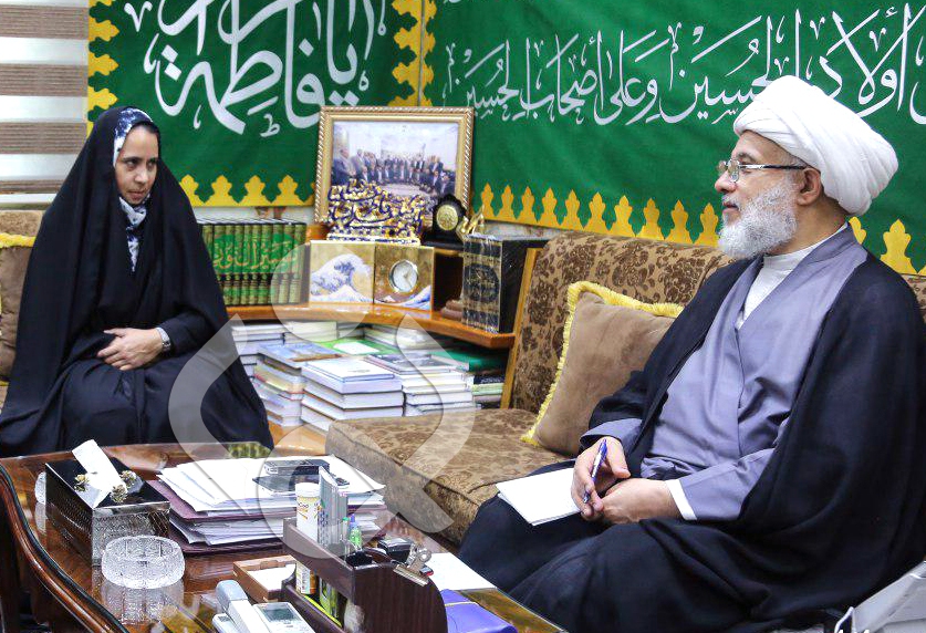 الكربلائي لسفيرة نيوزلندا بالعراق: نحاول الحفاظ على وحدة الشعب العراقي بالعمل