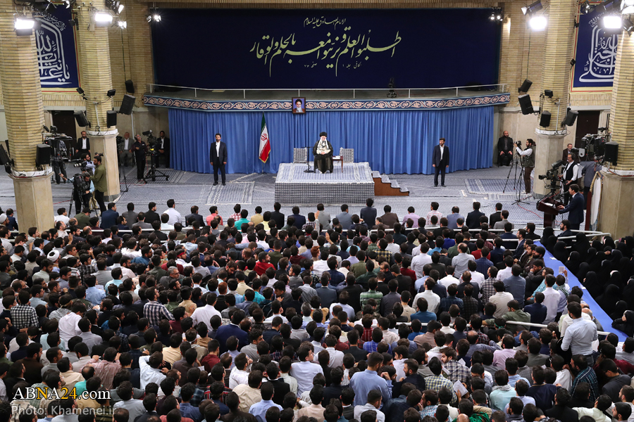 Berita Bergambar: Pertemuan Antara Rahbar Dan Para Pelajar Universiti Iran