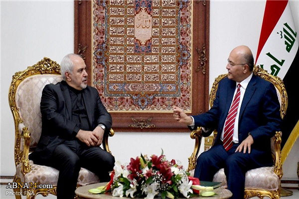 Iranian FM, Iraqi President discuss regional security