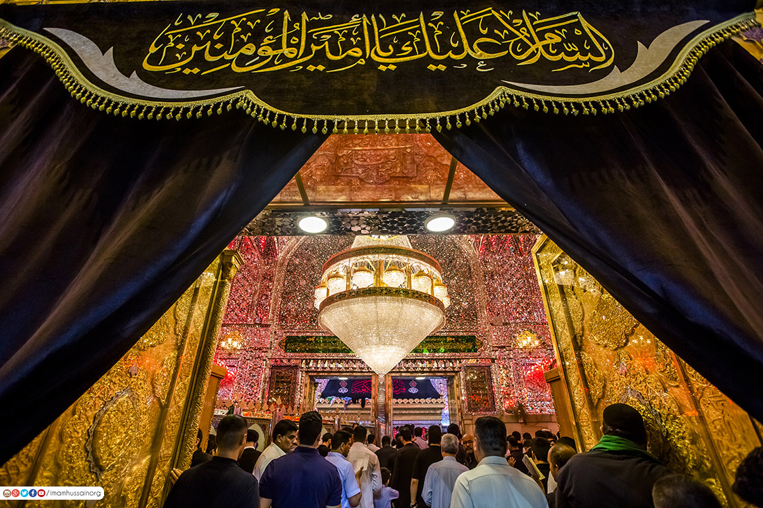 تقریر مصور/ عند مرقد الامام علي (ع).. احياء ذكرى الجرح العظيم وليلة القدر المباركة
