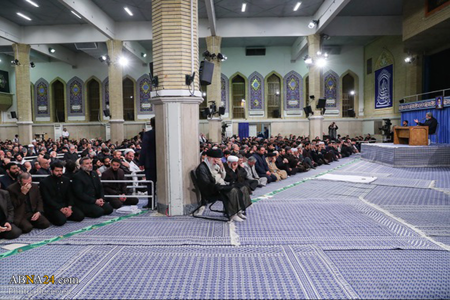Photos: Mourning ceremony for Imam Ali (AS) with Imam Khamenei in attendance