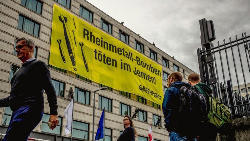 Proteste gegen Waffenexporte nach Saudi-Arabien: Deutsche Polizei geht gegen Demonstranten vor