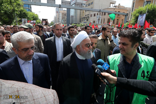 Pres. Rouhani: Imperialism plots against Holy Quds, Palestine won’t succeed
