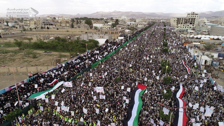 مسيرات مليونية في العاصمة صنعاء والمحافظات اليمنية إحياء ليوم القدس العالمي 