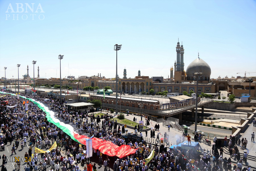 تقریر مصور/ مسيرات يوم القدس العالمي بمدينة قم المقدسة 